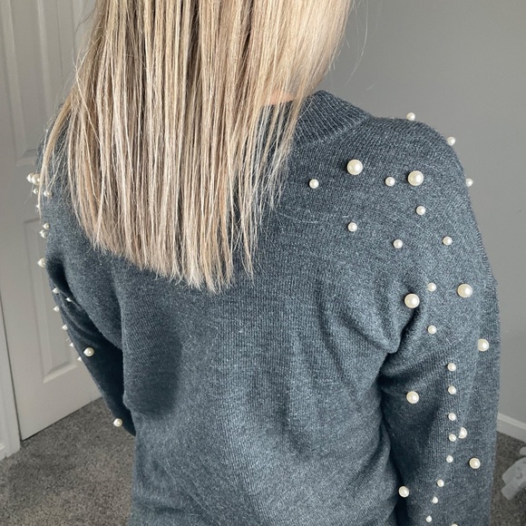 Sweaters - Pearl Detail Sweater